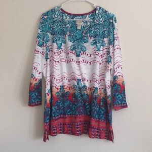 Chicos Print Blouse